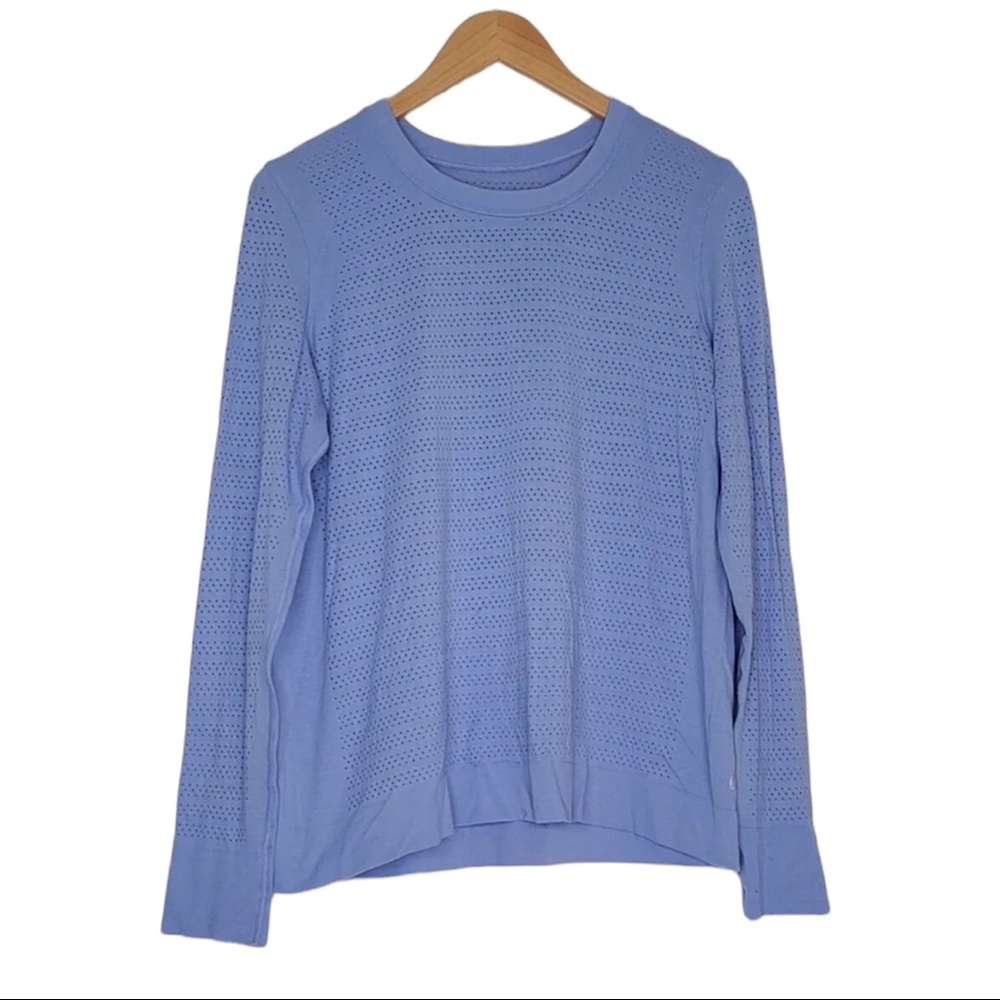 Lululemon Breeze By Long Sleeve *Squad Hydrangea Blue Size 12 Womens